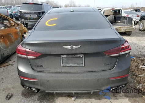 2018 Genesis G80 Sport z USA, uszkodzony, nr VIN KMHGN4JBXJU232327